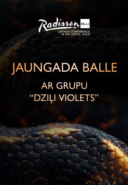 Pirkt biļetes Jaungada balle ar grupu Dziļi Violets Rīga, Radisson Blu Latvija Conference & Spa Hotel Decembris 31 - Janvāris 01
