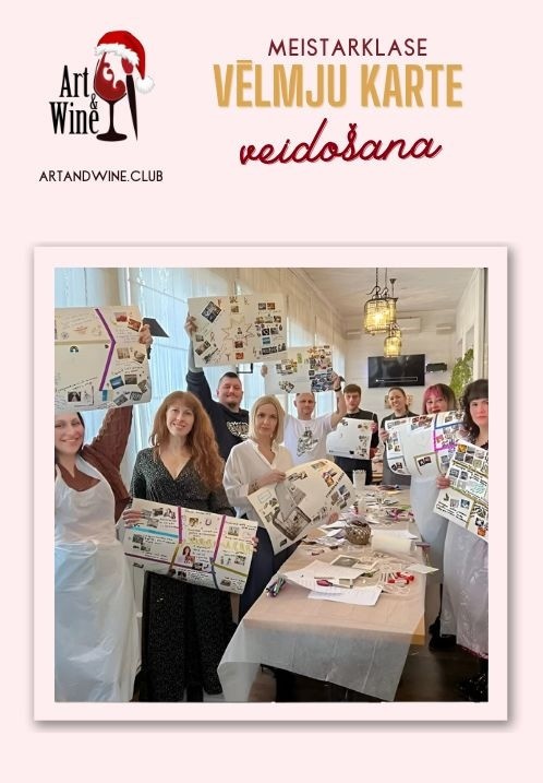 Buy tickets Art&Wine radošā Meistarklase 'Vēlmju karte' Rīga, Art and Wine studija November 30