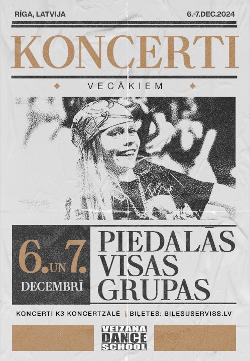 Buy tickets Veizāna deju skolas 'Koncerti vecākiem' Rīga, Veizāna deju skola December 07