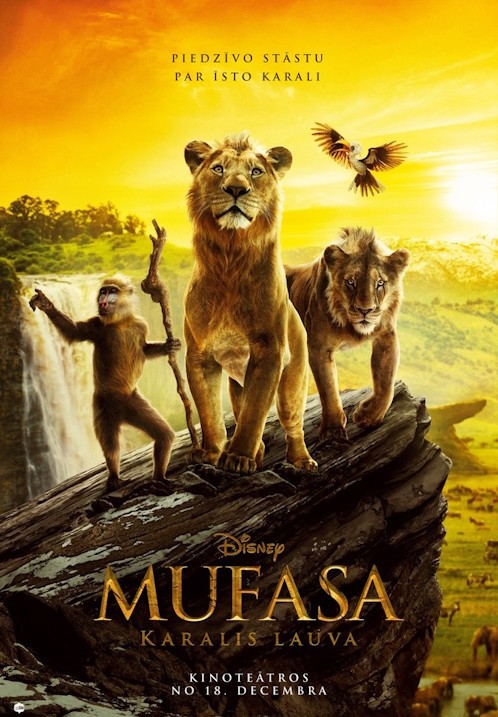 Pirkt biļetes Mufasa: Karalis lauva Talsi, Kino Auseklis, Talsi Decembris 28