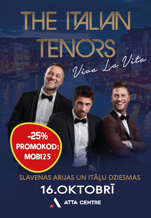 Pirkt biļetes The Italian Tenors 'Viva La Vita' Rīga, ATTA Centre Oktobris 16