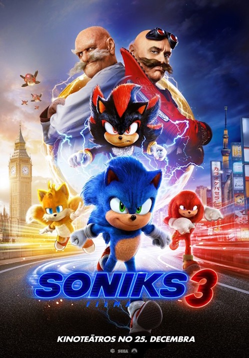 Pirkt biļetes Soniks 3: Filma Talsi, Kino Auseklis, Talsi Janvāris 18