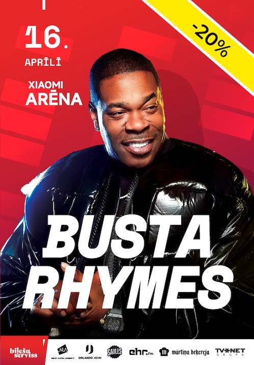 Pirkt biļetes Busta Rhymes Rīga, Arēna Rīga Aprīlis 16