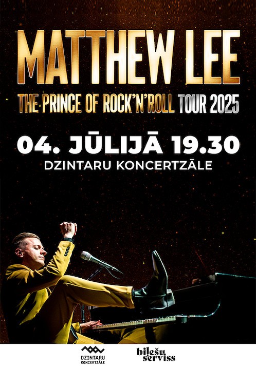 Pirkt biļetes Matthew Lee  - The Prince Of Rocknroll Tour Jūrmala, Dzintaru koncertzāle, Jūrmala Jūlijs 04