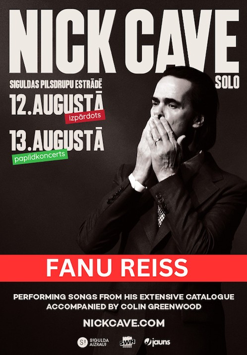 Pirkt biļetes Nick Cave Solo | Fanu reiss Rīga, Rīga-Sigulda-Rīga Augusts 13