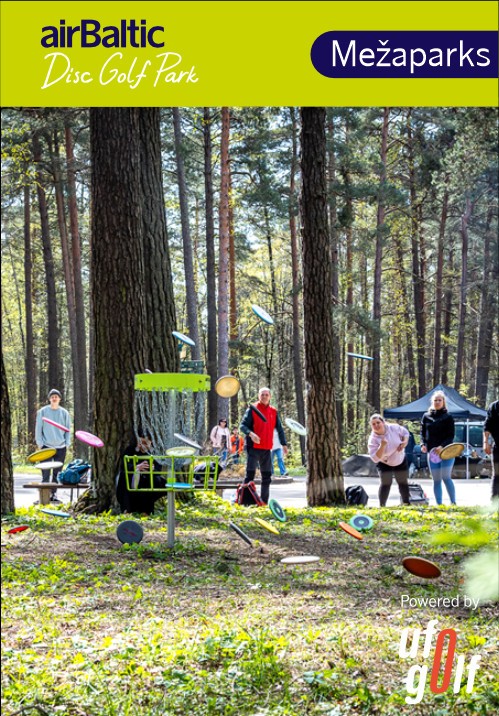 Buy tickets Dāvanu karte airBaltic Disc Golf Park apmeklējumam Rīga, airBaltic Disc Golf Park February 12 - January 31