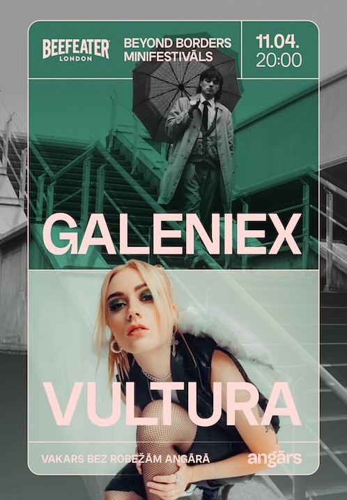 Pirkt biļetes Beyond Borders Minifestivāls: Vultura // Galeniex Rīga,, Angāra Koncertzāle. Aprīlis 11