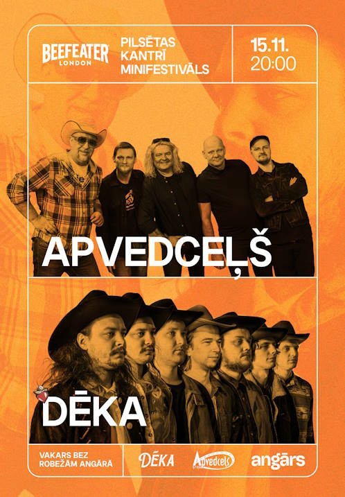 Pirkt biļetes Pilsētas kantrī Minifestivāls: Dēka // Apvedceļš Rīga, Angāra koncertzāle Novembris 15