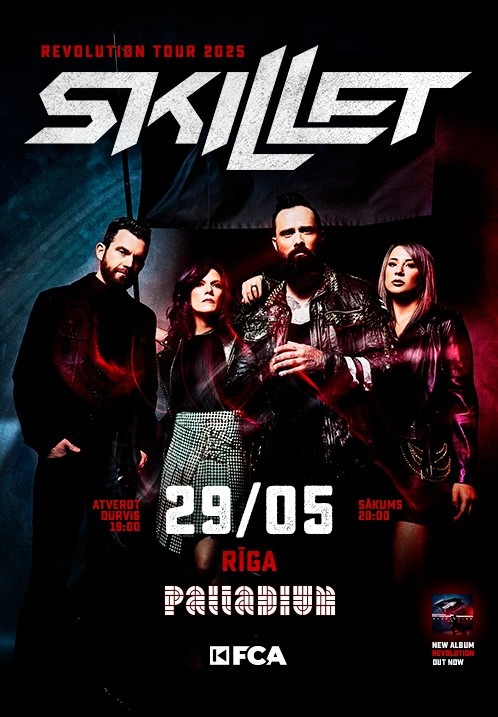 Pirkt biļetes Skillet Rīga, Palladium Rīga Maijs 29