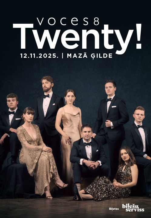 Pirkt biļetes VOCES8: Twenty! Rīga, Mazā Ģilde Novembris 12