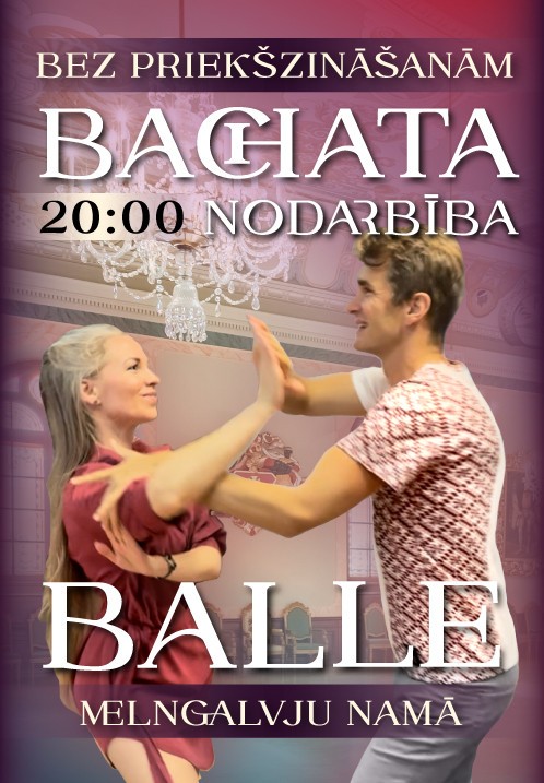 Pirkt biļetes Bachata nodarbība iesācējiem BEZ priekšzināšanām + balle Melngalvju namā Rīga, Melngalvju nams Jūlijs 05