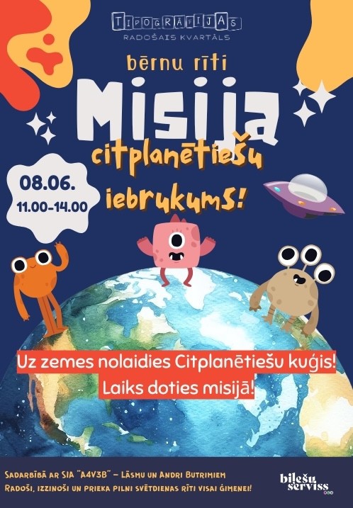 Pirkt biļetes Bērnu rīti 'Tipogrāfijas radošajā kvartālā'. Liepāja,, Tipogrāfijas radošais kvartāls Jūnijs 08
