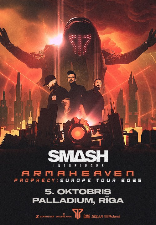 Pirkt biļetes Smash Into Pieces - Armaheaven Prophecy: Europe Tour 2025 Rīga, Palladium Rīga Oktobris 05