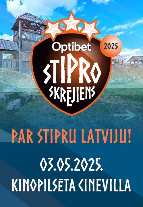 Pirkt biļetes Stipro Skrējiens 2025 Individuāli Tukuma nov., Kinopilsēta Cinevilla Maijs 03