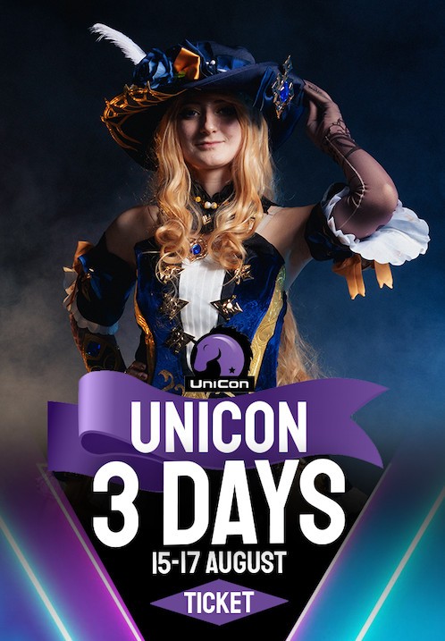 Pirkt biļetes UniCon 2025 - Latvian Comic Con Trīs dienu biļete Rīga, Ķīpsalas starptautiskais izstāžu centrs Augusts 15-17