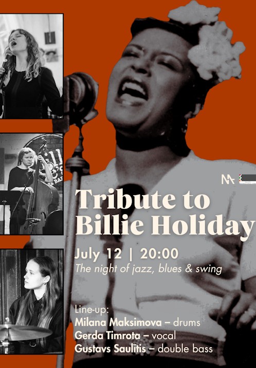 Pirkt biļetes Tribute to Billie Holiday Rīga, MASA kultūrbārs Jūlijs 12