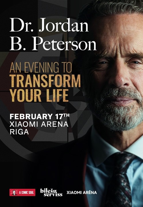 Pirkt biļetes Dr. Jordan B. Peterson: An Evening to Transform Your Life Rīga, Xiaomi Arēna Februāris 17
