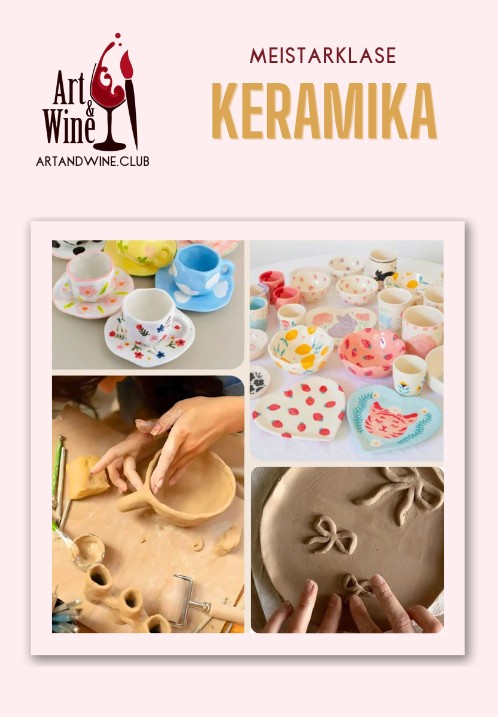 Pirkt biļetes Art&Wine radošā meistarklase: Keramikas meistarklase. Rīga, Art and Wine studija Jūlijs 12