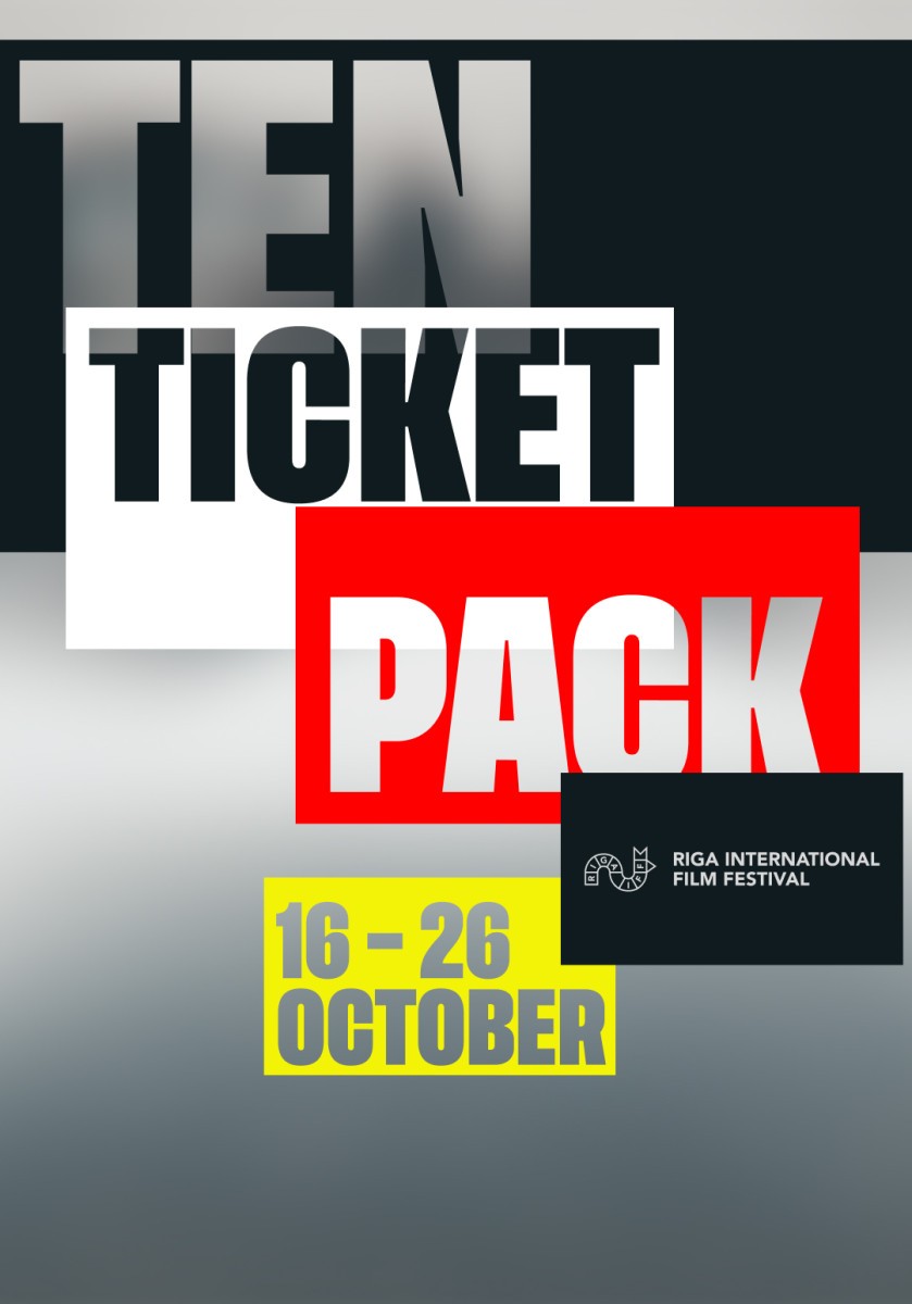 Pirkt biļetes RIGA IFF 2025 10 biļešu komplekts / 10-ticket pack Rīga, Kinoteātros Rīgā Oktobris 16-26