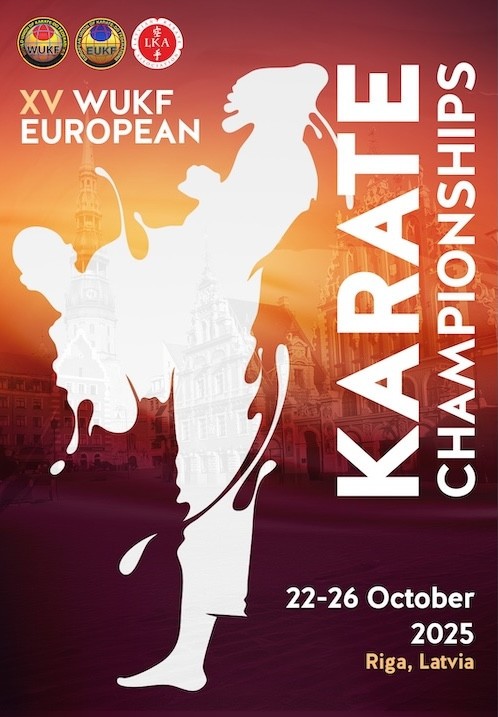 Pirkt biļetes 15th WUKF European Karate Championships 2025 Rīga, Daugavas kultūras un sporta centrs Oktobris 22