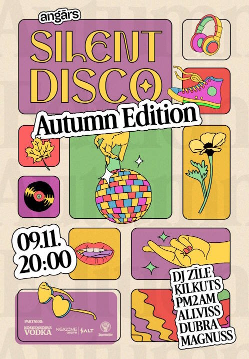 Pirkt biļetes Silent Disco Autumn Edition Rīga, Angāra koncertzāle Novembris 09-10