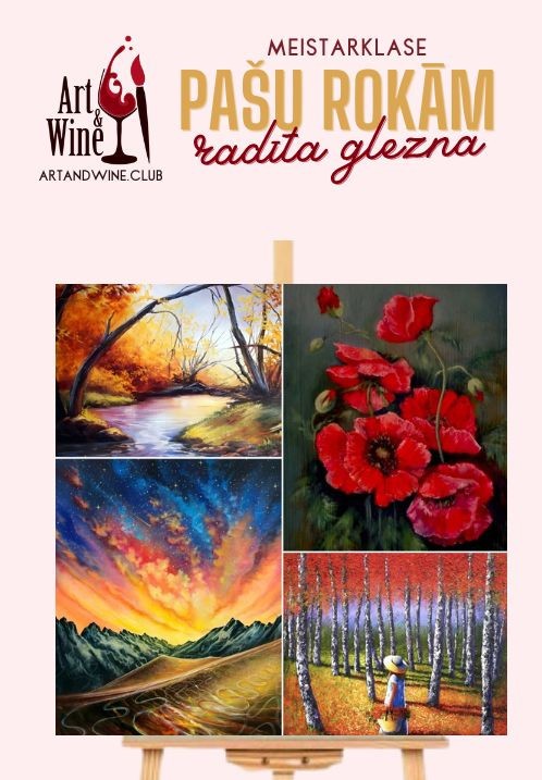 Buy tickets Art&Wine radošā meistarklase: Zīmējam 'Rudens' Rīga, Art and Wine studija October 18