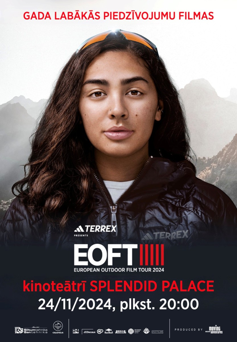 Pirkt biļetes European Outdoor Film Tour EOFT 2024 Rīga, Kino Splendid Palace Novembris 24